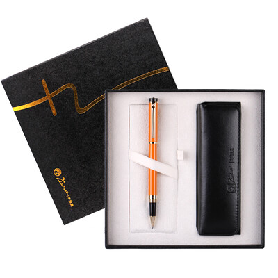 

Picasso (pimio) ps-5510 pure black gold clip pen / ink pen + pencil case gift set