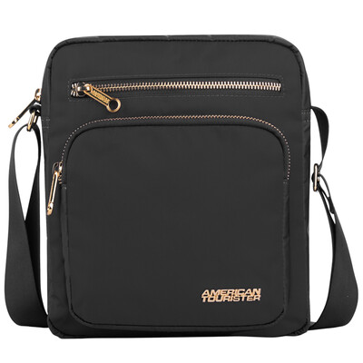 

США бригада сумка (AmericanTourister) Vicinity Fm ж серия легкого нейлон вертикального диагонального пакет BF7 * 09002 черных