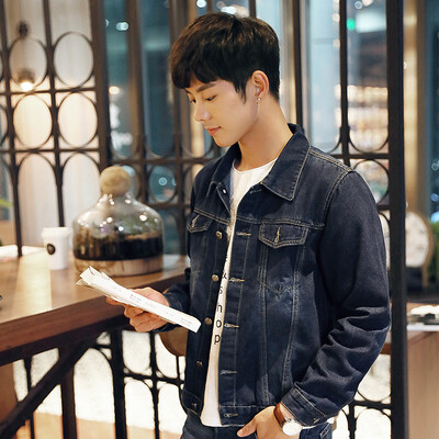 

Простой случайный куртка Jacky Longyue для мужчин NWT1601 Deep Blue L