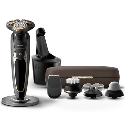 

Philips PHILIPS electric shaver SP9851 70 imports of the Netherlands multi-functional care razor with intelligent cleaning system with leather storage box