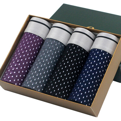 

Jingdong supermarket Langsha men&39s underwear mesh breathable bamboo fiber flat underwear four gift box 170