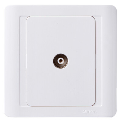 

Simon Electric simon N55113 a serial TV socket 55 series 86-type switch socket elegant white