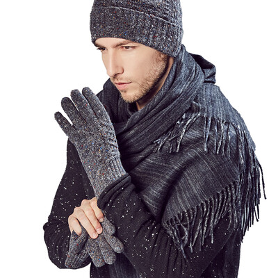 

[Jingdong Supermarket] Kammont (Kenmont) km-2808 men's wool winter cycling warm gloves dark gray