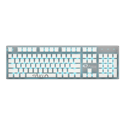 

AKKO AKS Космическая механическая клавиатура 104 Кнопка Белый вишневый вишневый вал