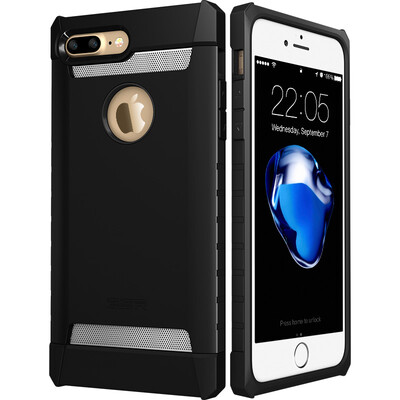 

Eros ESR iPhone7 Plus Phone Case Apple 7 Plus Phone Case Phone Case Metal Shatter Shell Defense League Series - Aegis - Night Black
