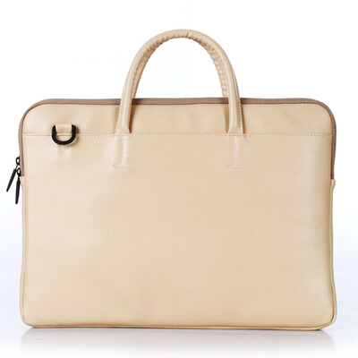 

Вариант Cat (baibianmao) Сеульская серия Мужчины и женщины Apple Lenovo Microsoft Fashion Business Casual Leather Waterproof Сумка для ноутбука 15,4 "Бежевый