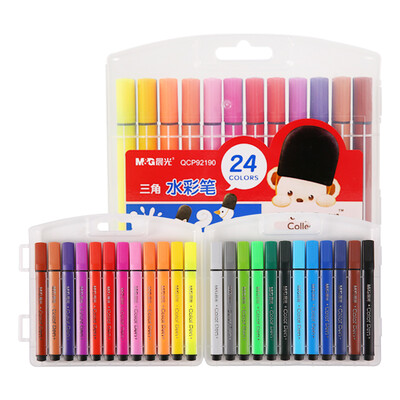 

Dawn (M & G) QCP92190 Теплый треугольник Washable Watercolor Paintbrush 24 Цвет / коробка