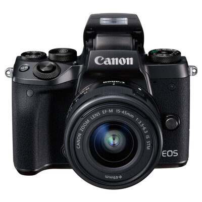 

Canon EOS M5 (EF-M 15-45mm f / 3.5-6.3 IS STM) Micro single electric machine black high-speed focus high-speed continuous shooting