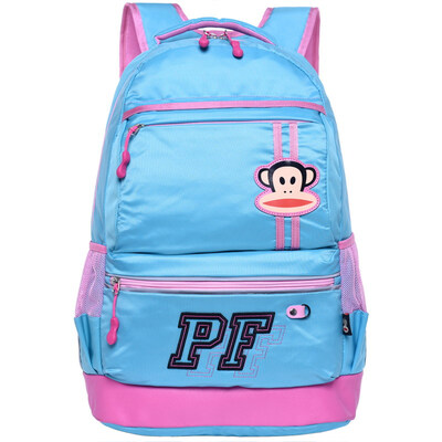 

Big mouth monkey (Paul Frank) leisure school bag students leisure simple fashion backpack bag PKY2107A treasure blue