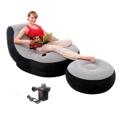 

INTEX inflatable sofa single lazy leisure sofa recliner folding chair balcony noon chair