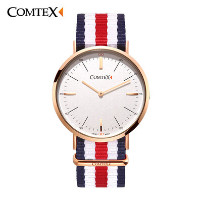 

COMTEX Мужские часы Новые кварцевые часы люксовый бренд Простой Большой циферблат водонепроницаемый мужские часы