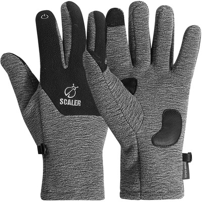 

SCALER gloves men and women warm and comfortable touchable gloves cashmere gloves S7231280 gray S