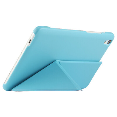 

Холодная музыка передняя слава плоская 2 защитная рукав напряжение раздела кожаный чехол деформация кожаный чехол / кронштейн кожаный чехол Huawei слава плоский 2 плоский защитный кожух 8 дюймов - синий