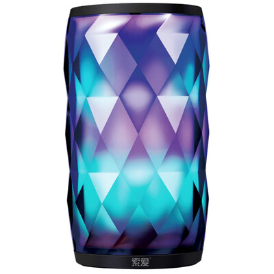 

soaiy S-75 LED Colorful Wireless Bluetooth Speaker Black