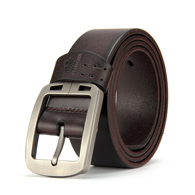 

American Bison Belt Men Casual Retractable Buckle Buckle Belt W71018-2B Black