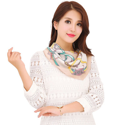 

Yimihuasha No 24 silk silk crepe satin small square scarf professional women
