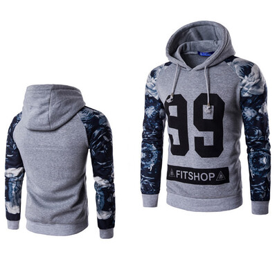 

Men Casual Pullover Sweatshirt&Hooded Digital Printing Hoodie