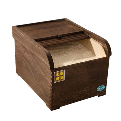 

SIMELO Schmeler charred Paulownia rice box 10KG re-roasted color