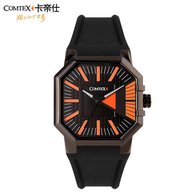 

COMTEX quartz-watch Casual Fashion Spore Watch men Luxury Brand Waterproof Leather relogio masculino S6242G