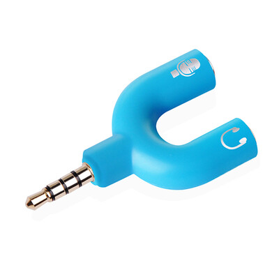 

Ferguson (cabos) ноутбук гарнитура сплиттер гарнитура два в одном конверсионный кабель микрофон аудио 1 минута 2 адаптер телефон аудио микрофон одна минута два синий F07604