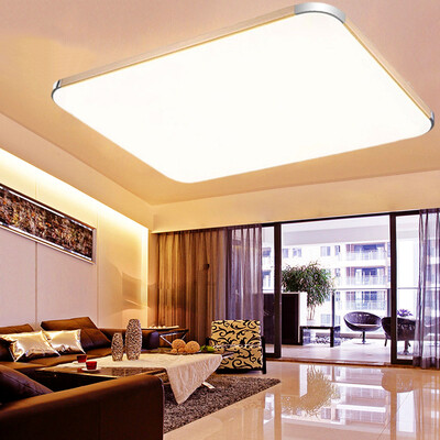 

NVC Ceiling Lamps Living Room Lamps Bedroom Lamps led lamps Modern Simple Fashion Apple Light Rectangular Monochromatic Light Gold (36W 6500K)