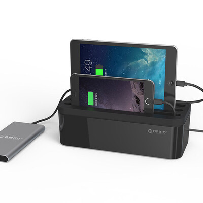 

ORICO PB1028 Charger Storage Box Cable Storage Box Cable Charging Stand Power Cord Box Black