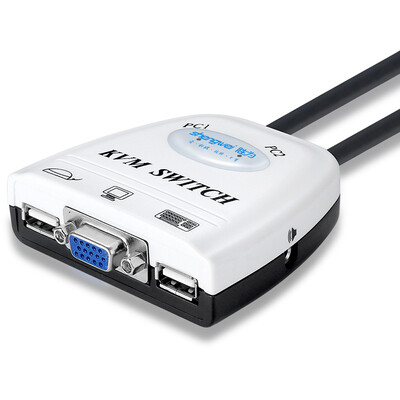 

KS-72UA KVM Switch 2 USB KVM Switch with Audio Multi-Computer Switch Share Machine