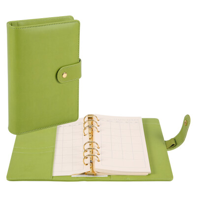 

Morning light (M & G) APYH2B18 48K candy color loose-leaf coil leather leather noodle notebook 73 pages emerald green