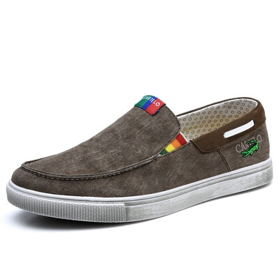 

(CARTELO) повседневная обувь мужской моды ковбой сделать старые рукава холст обувь мужской KE1009 коричневый 41 ярдов