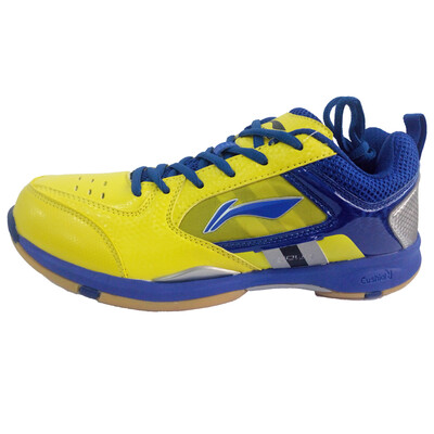 

Li Ning LI-NING Badminton Shoes Men&39s Shoes Sports Shoes Yellow Blue Silver AYZK039-3 42