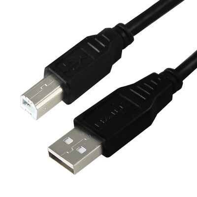 

Haile HY-46H-3M high-speed USB20 printer data cable AM-BM printer line side usb print line 3 m black