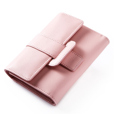 

ALPINA / Alpina kangaroo fashion ladies wallet leather short paragraph fresh three fold pink casual wallet holding bag 663051002 pink