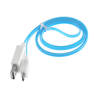 

Visible LED Light Micro USB Charger Data Sync Cable For Cellphone