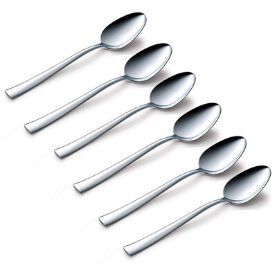 

Jingdong Supermarket Road card cool LUCUKU 304 stainless steel spoon suit Mies home spoon rice spoon six spoon