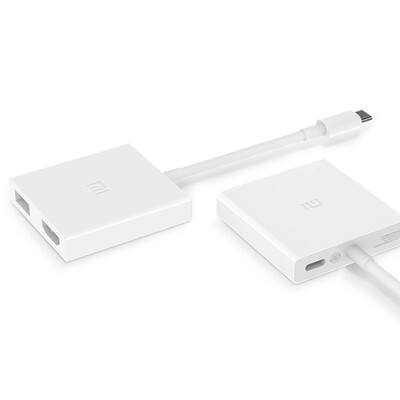 

MI USB-C to HDMI Multi-Function Adapter Type-C expansion dock connection Smart Charging Compatible Apple, Original Xiaomi Type-C - USB HDMI Conversion Adapter