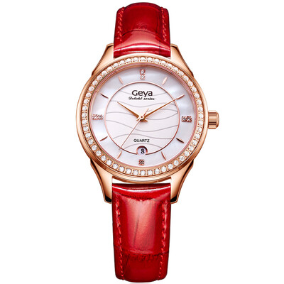 

Gaya (ГЕЯ) ремень Ши Ин часы новой женской формы с красной мукой JD76020L