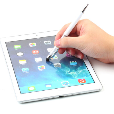 

Crystal 2 in1 Touch Screen Stylus Ballpoint Pen for iPhone iPad Smartphone