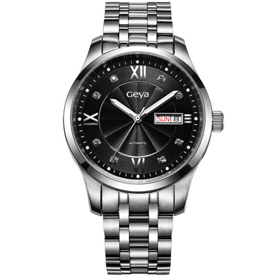 

Geya (GEYA) watch classic atmospheric steel double calendar automatic mechanical male watch G78002GYW