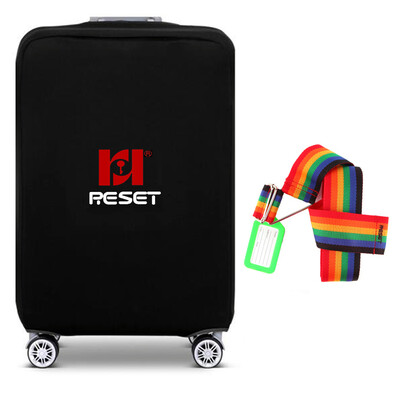 

Rising Seat Silk Elastic Case Baggage Case Suitcase Trolley Case Dust Cover RST-87 Black  Code 18-20 inch + Cross Tie Color Tag