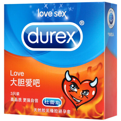

Durex Male Condoms Adult Supplies LOVE Packge Durex 3 pcs