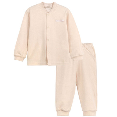 

Xin Song baby color cotton cardigan suit newborn spring and autumn color cotton underwear jacket pants suit shallow card its C289D66