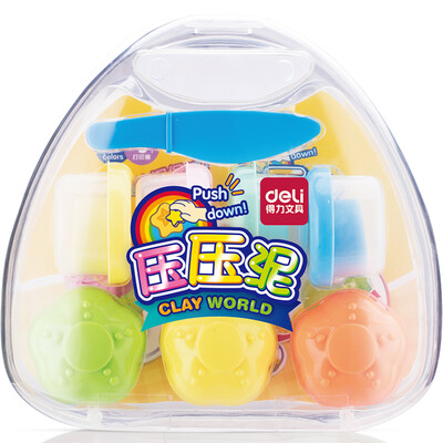 

Effective (deli) 6470 fun color mud / pressure mud food mold 4 color boxed