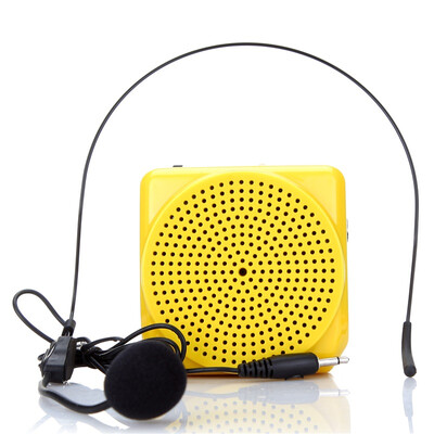 

Love AKER MR1602 audio portable lumbar lithium radio loudspeaker teaching guide small bee loudspeaker yellow