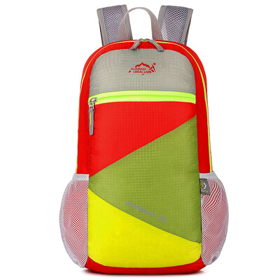 

(LOCAL LION) 512 skin packs foldable backpack mountaineering bag men and women universal compression portable outdoor color random