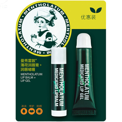 

Mentholatum (Mentholatum) Семейный серии Gel Mint Lip 8g + 3.5g льготное установлен Увлажняющий