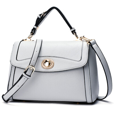 

DOODOO bag handbags wild Korean version of the hands of the shoulder towers fashion Messenger Messenger small square bag shoulder bag female D5181 blue gray