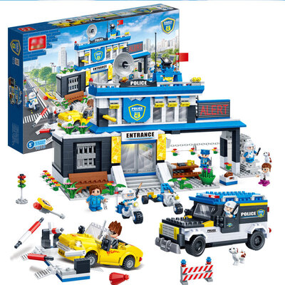 

Banbao Конструктор мелких деталей детская игрушка в серии противопожарной полиции