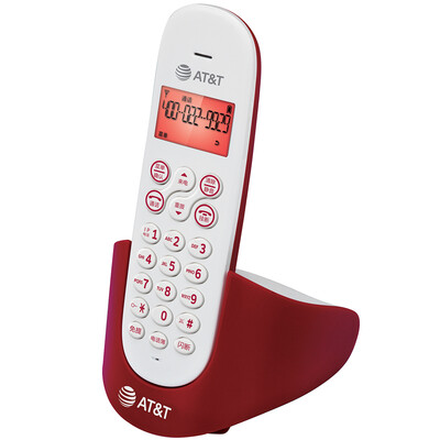 

AT & T EL31116CN автономный цифровой беспроводной телефон в английский оранжевый дисплей с подсветкой домашнего офиса беспроводной хост-красный