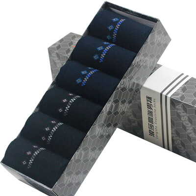 

[Супермаркет] Jingdong Langsha носки чистые хлопчатобумажные носки в трубке носки, шесть пар мужских случайных бизнес подарочные коробки черный белый 2 2 2 неглубоко пенька Размер