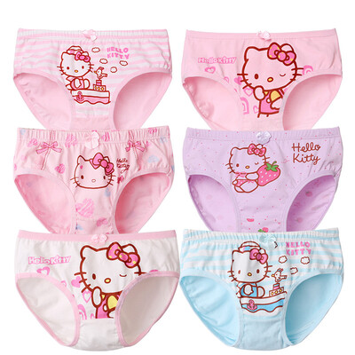 

HELLO KITTY children&39s underwear girls 6 suits children triangle angle shorts 108 color S reference height 95-105